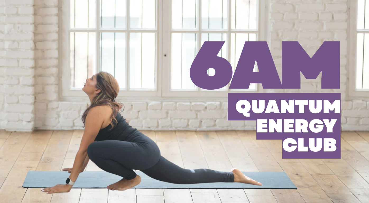 Image showcasing Sarika’s 6AM Club, a daily 6am morning meditation and fitness community focused on nervous system regulation, emotional resilience, stress reduction, and mindful movement. Designed for high performers and conscious individuals to start the day grounded, calm, focused, and energized—before the world demands their attention. Designed to help participants rest, heal, release, and rejuvenate in cities including Milpitas, Fremont, Palo Alto, Menlo Park, Los Gatos, Los Altos, Redwood City, and San Jose.