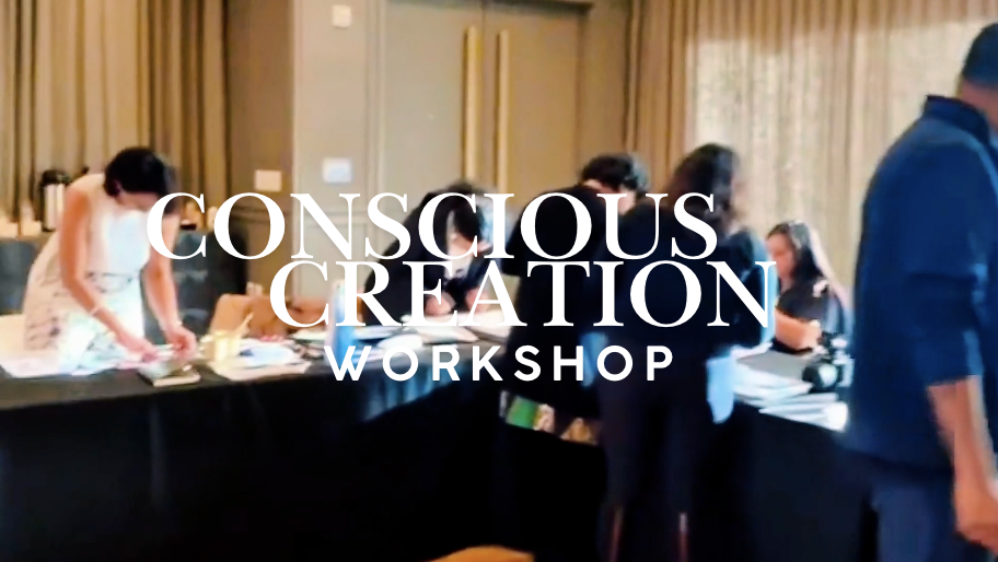 Participants engaged in a Conscious Creation and Vision Boarding workshop by Meditate With Sarika, collaborating in a group setting to practice goal setting, manifestation, mindfulness, and intentional life design for personal and professional growth.
